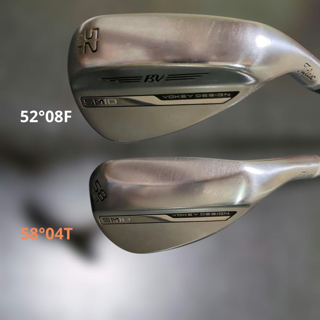 Vokey Design SM10ウェッジ 52°08F, 58°04T