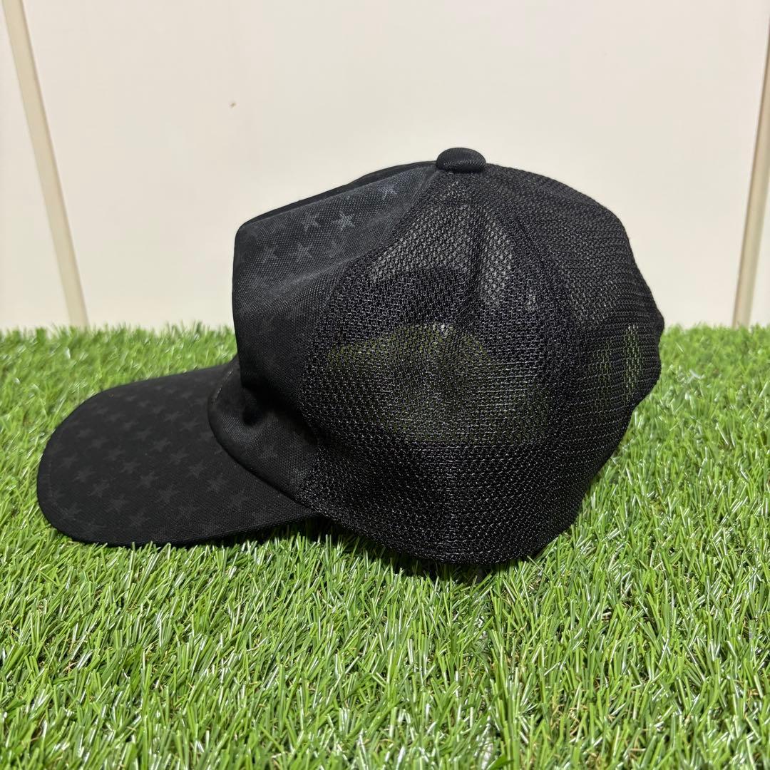 【MARK&LONA】美品　メッシュキャップ　ゴルフ　帽子　ブラック