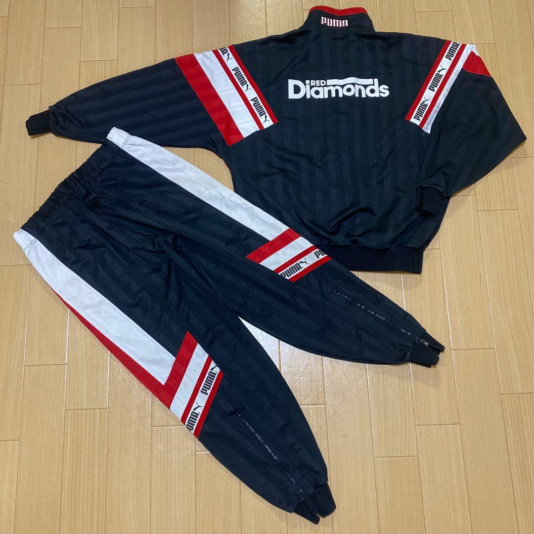 PUMA プーマ 三菱浦和 浦和レッズ ジャージ 上下 XO/O 古着 当時もの