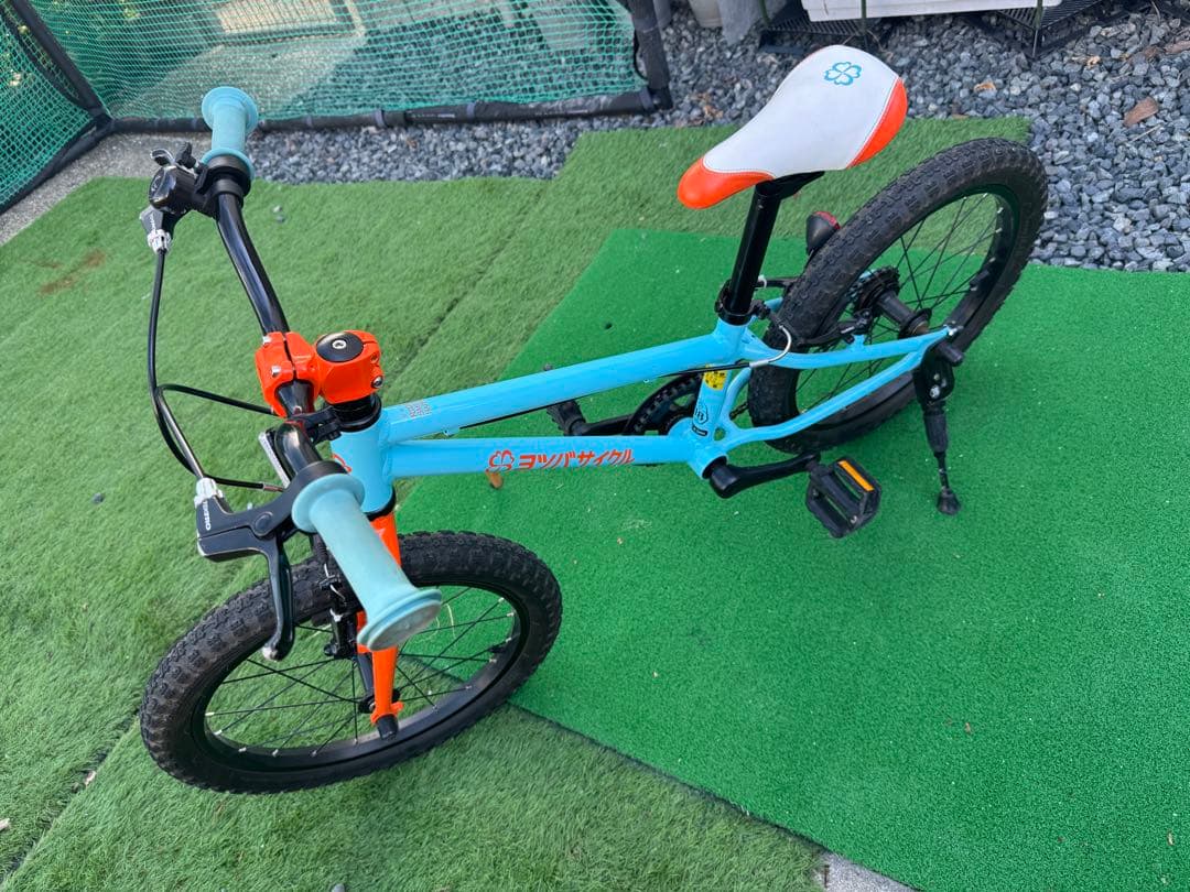 【奈良県生駒市】ヨツバサイクル 18インチ ラムネブルー