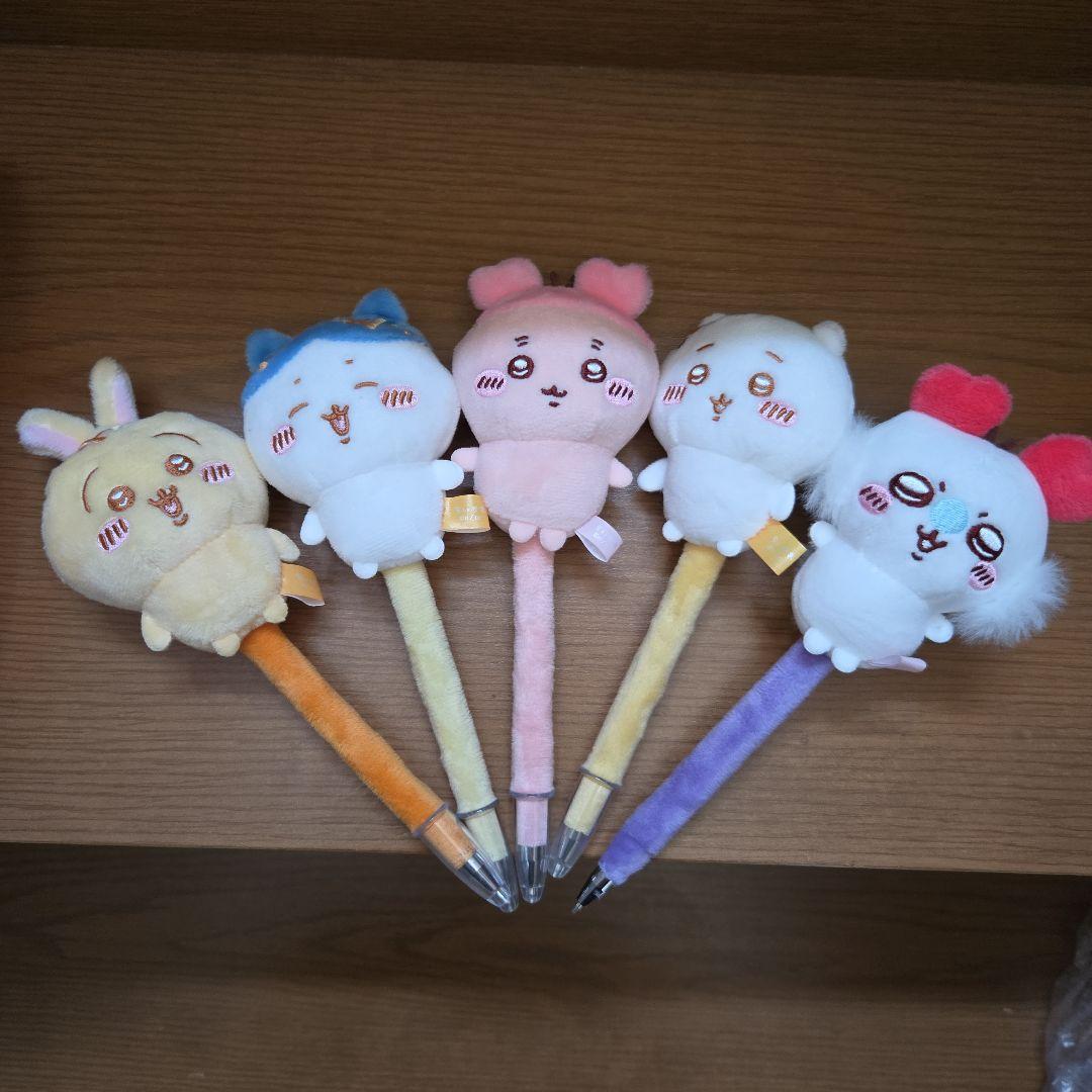 ぬいぐるみボールペン5体セット ハートカップショルダーバッグ入り