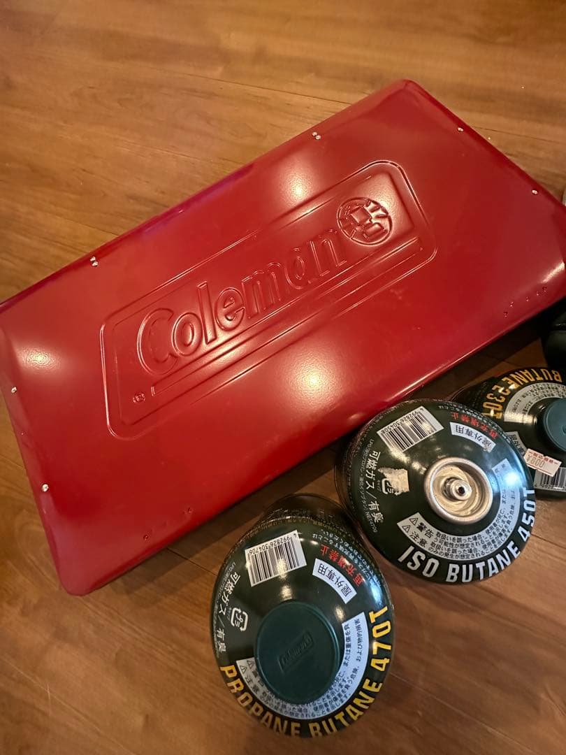 Colemanキッチンテーブル&パワーハウスLPツーバーナーストーブIIセット