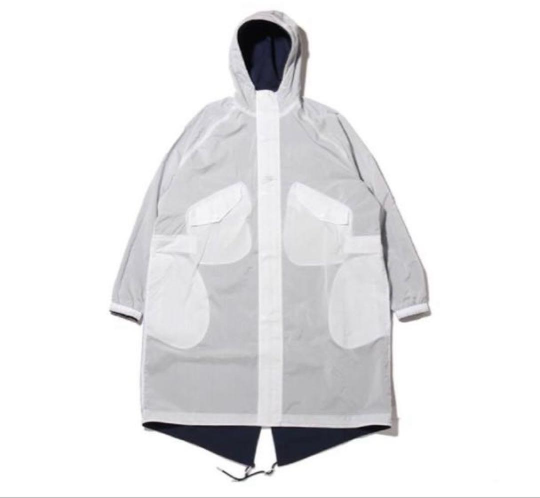 新品【希少品★コラボ品】NIKE リバーシブル ベンチコート ネイビー ホワイト