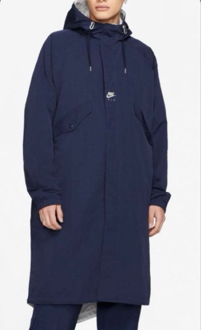 新品【希少品★コラボ品】NIKE リバーシブル ベンチコート ネイビー ホワイト