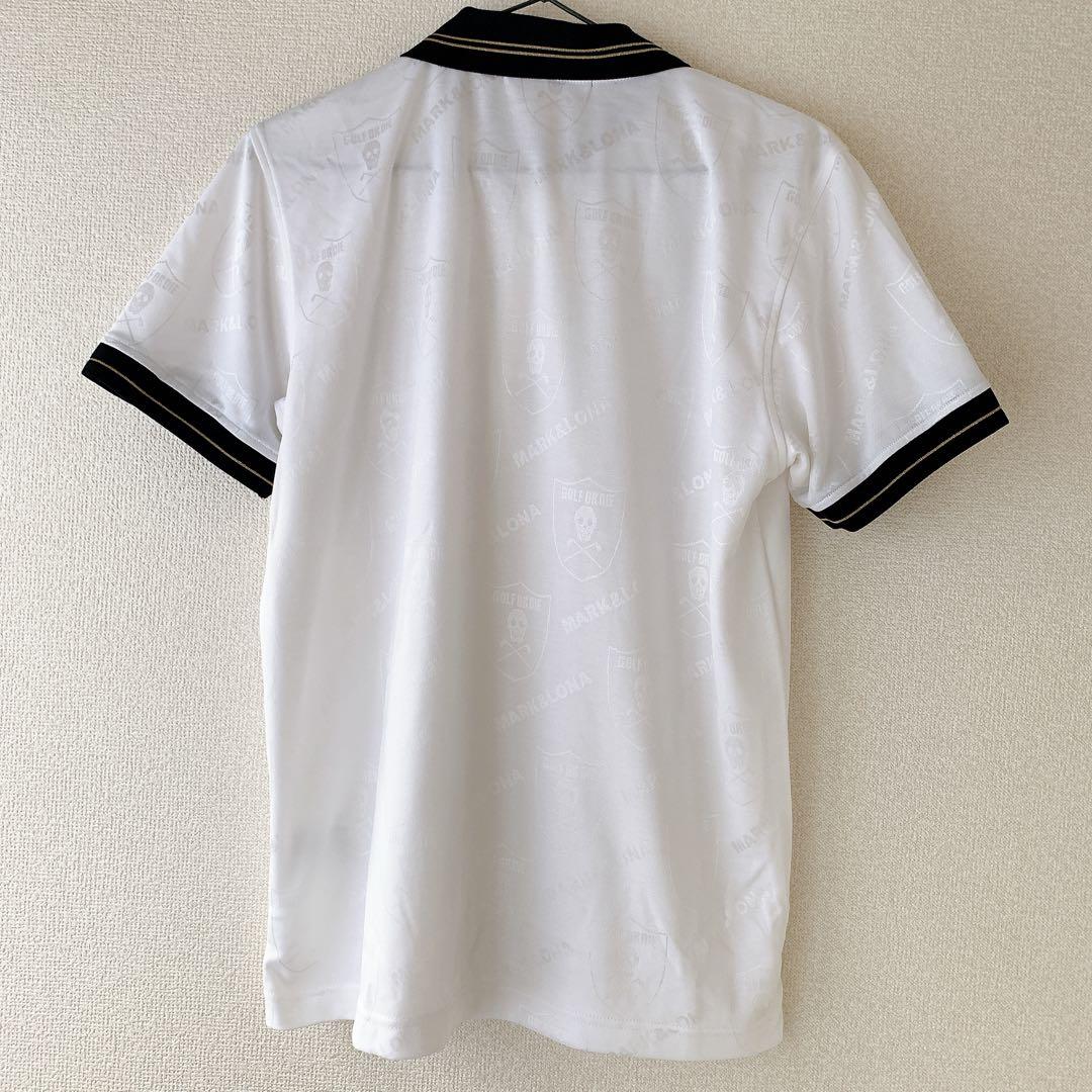 【美品】MARK&LONA マークアンドロナ ポロシャツ 白 ゴルフウェア　白