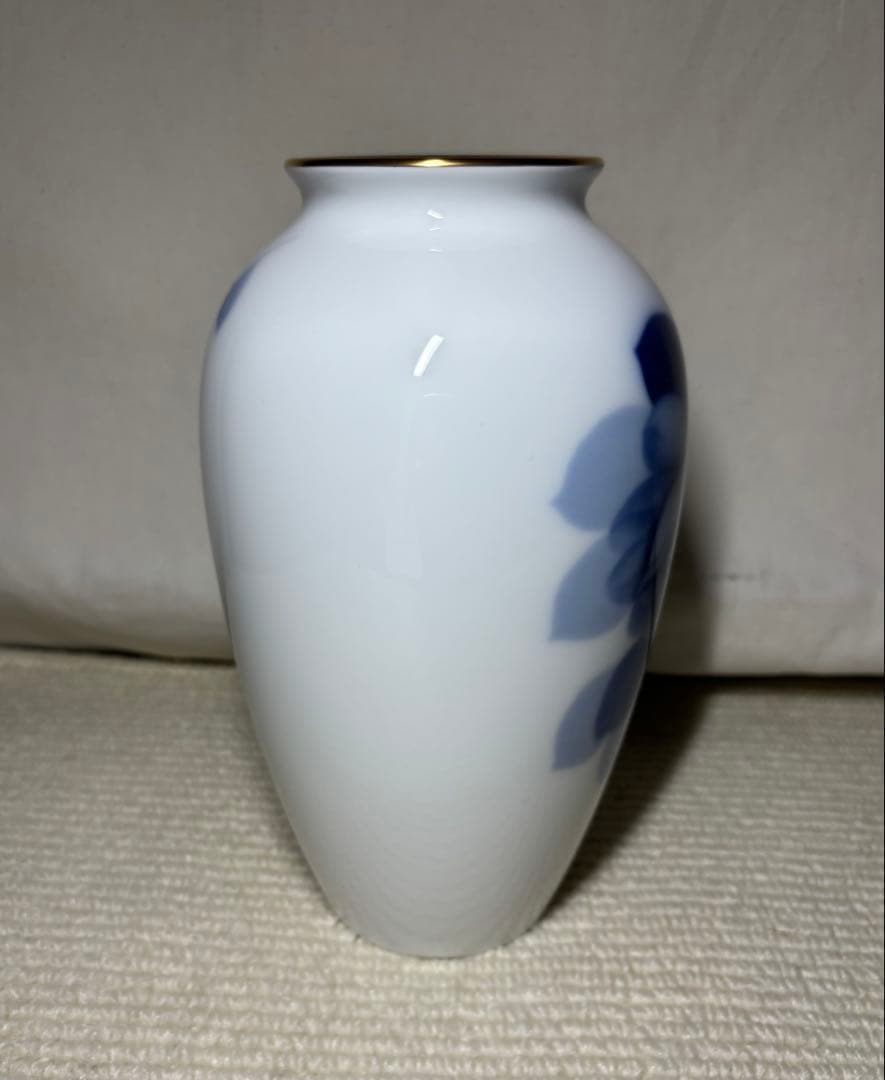 新品 未使用 大倉 花生 オールドブルーローズ 大倉陶園 OKURA 花瓶