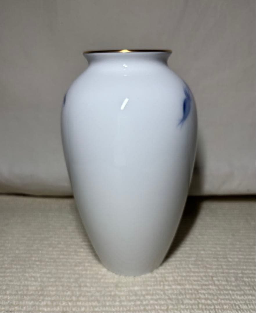 新品 未使用 大倉 花生 オールドブルーローズ 大倉陶園 OKURA 花瓶