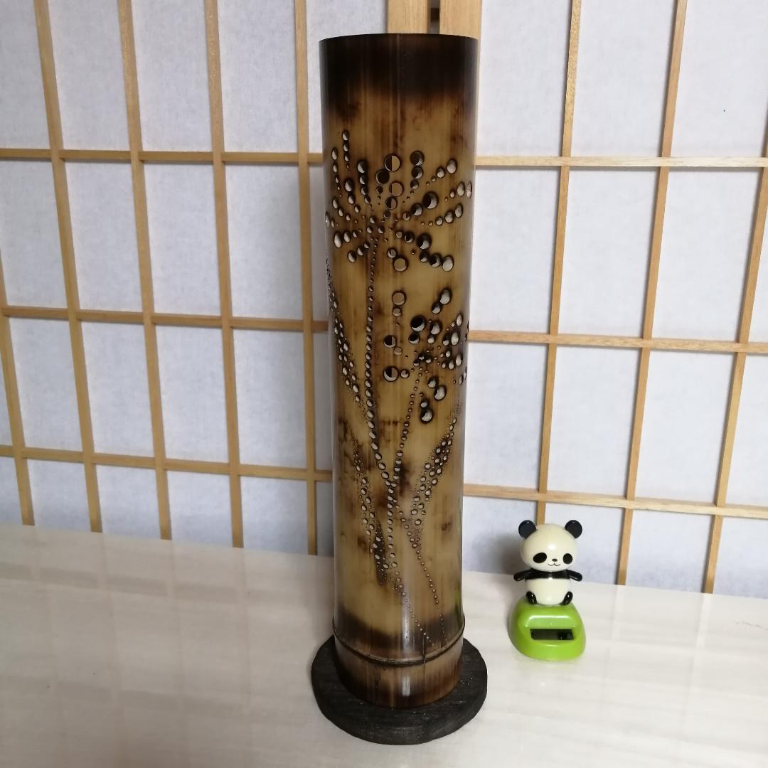 癒し灯火　竹行灯　No23256
