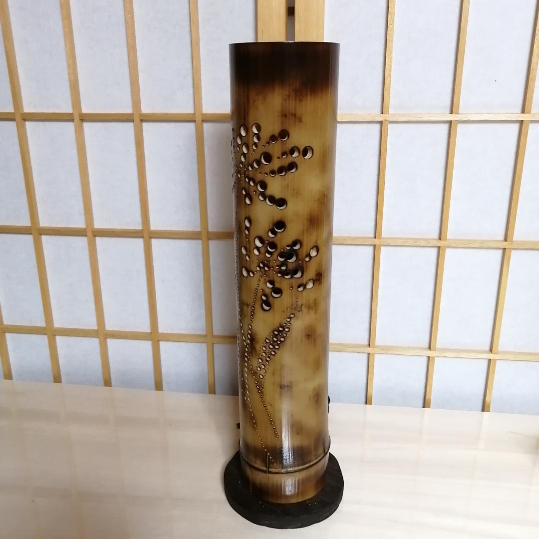 癒し灯火　竹行灯　No23256