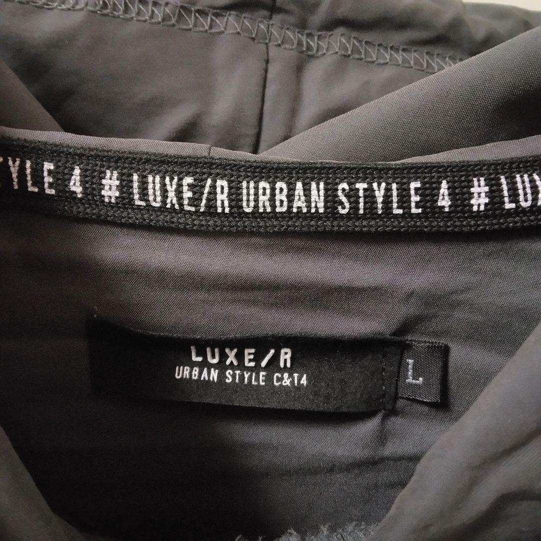 [サンプルSALE /D342 ] LUXE/R ナイロン布帛プルパーカーGR