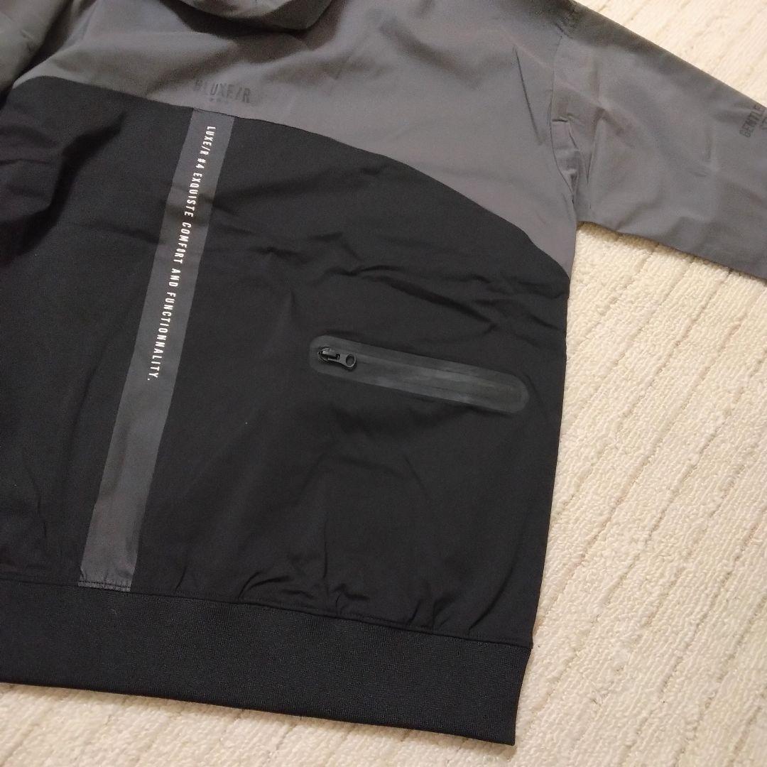 [サンプルSALE /D342 ] LUXE/R ナイロン布帛プルパーカーGR