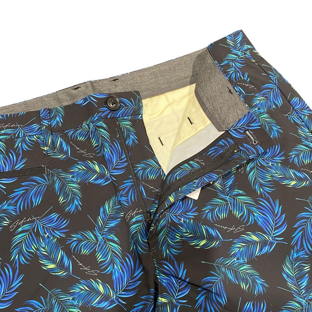 【未使用】定価1.8万 St ANDREWS パームリーフプリントショートパンツ