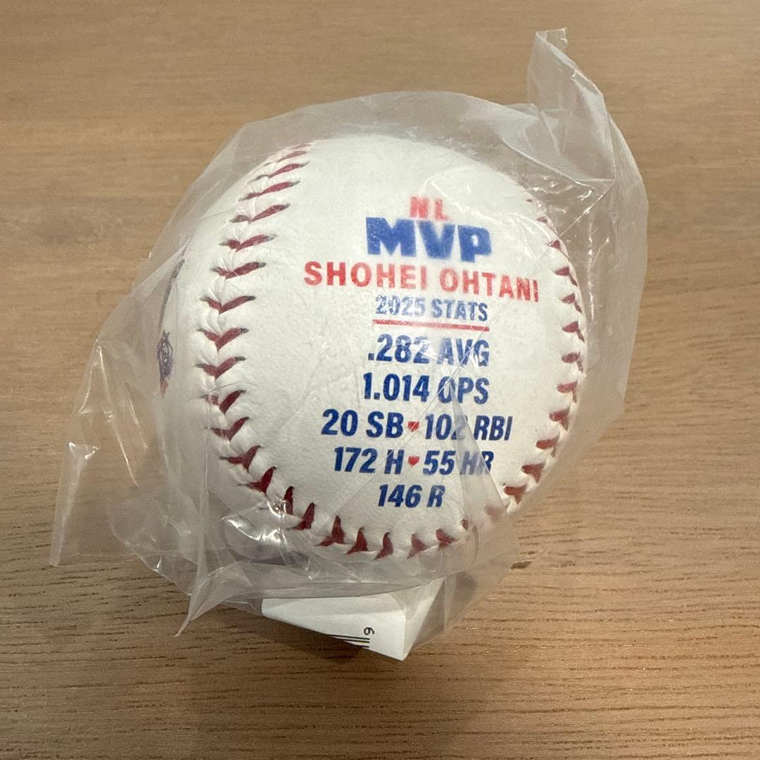 【新品】大谷翔平 2025年 MVP 記念 ボール サイン 即日発送