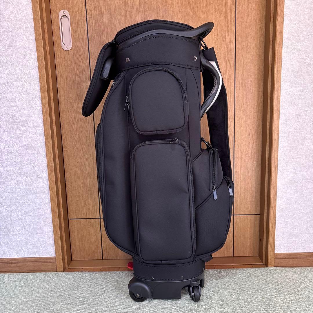 キャディバッグ ブラック キャスター付き