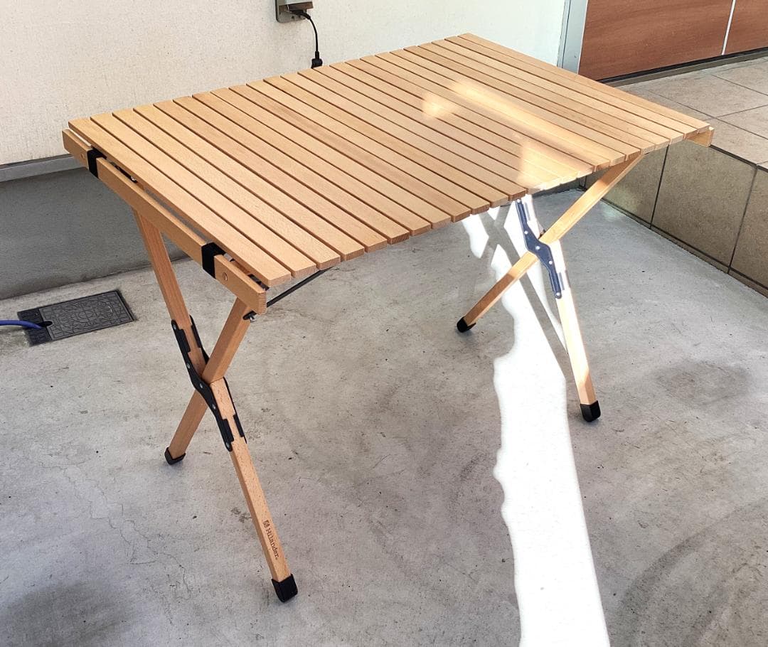 ハイランダー　ウッドロールテーブル　幅90×高さ70×奥行60㎝