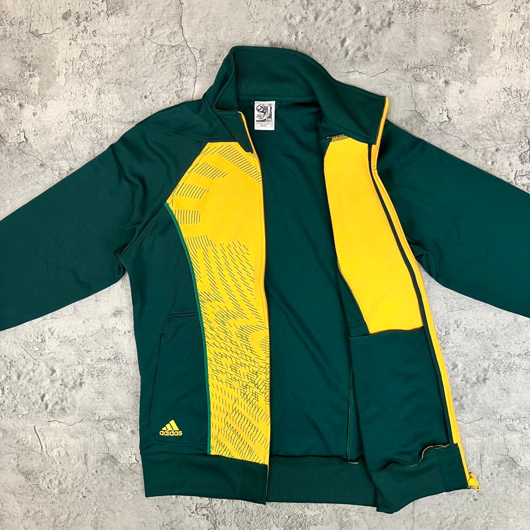 adidas サッカー南アフリカ代表 2010W杯 トラックジャケット 古着 緑