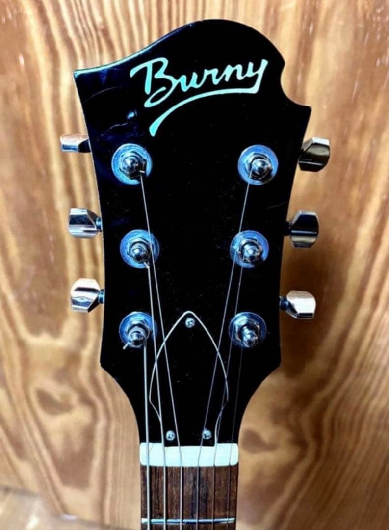 【1点物 カスタムテールピース付】Burny レスポールタイプ　ソフトケース付