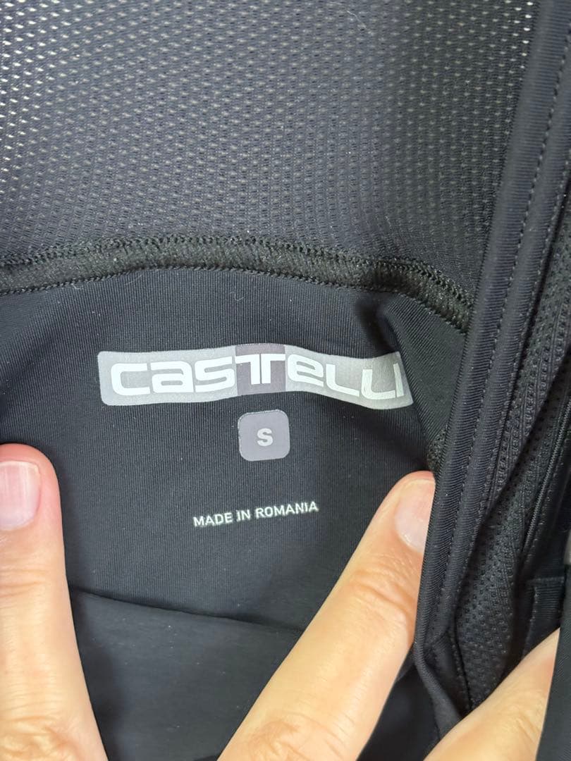 【未使用】CASTELLI ビブショーツ Sサイズ ブラック/ブルー