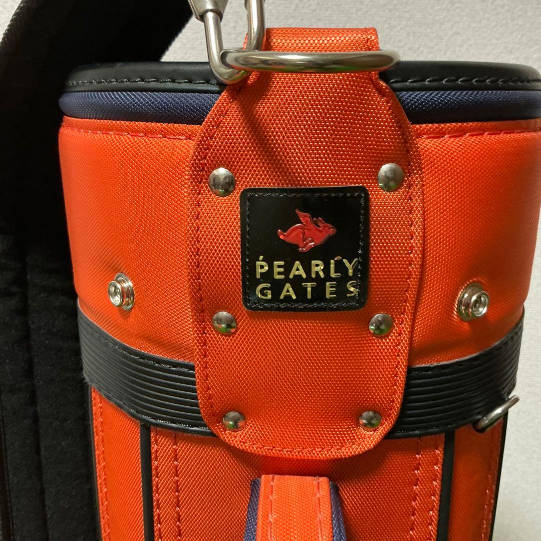 美品!!　PEARLY GATES キャディバッグ オレンジ おしゃれ
