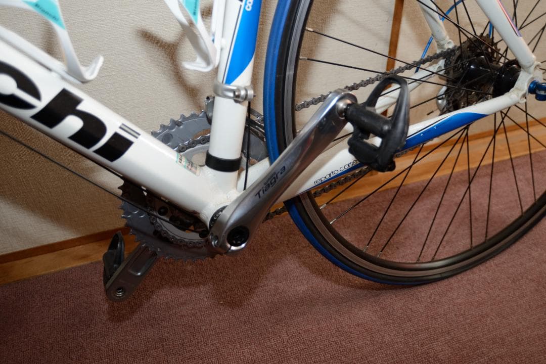Bianchi ロードバイク 群馬の駅（水上）で引渡し