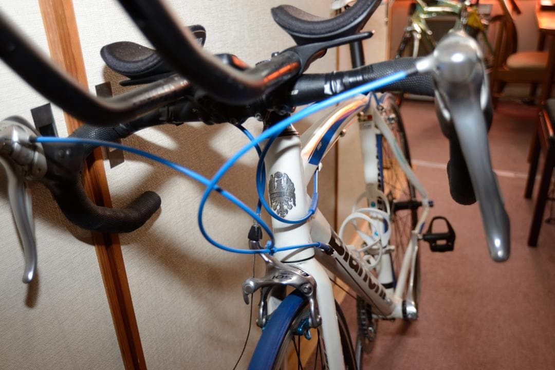Bianchi ロードバイク 群馬の駅（水上）で引渡し