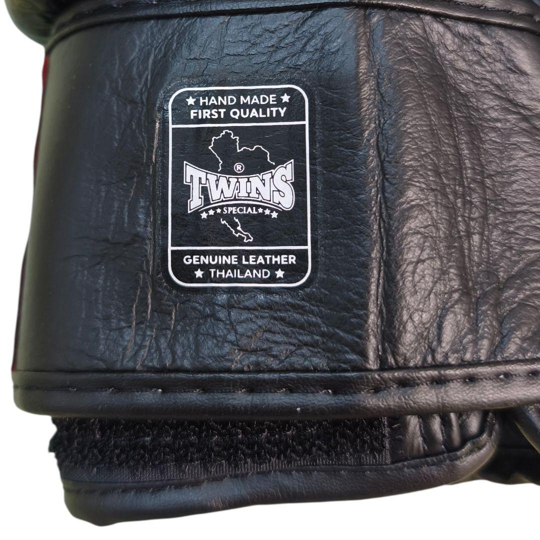 ​TWINS SPECIAL ボクシンググローブ 8oz 銀×黒 本革