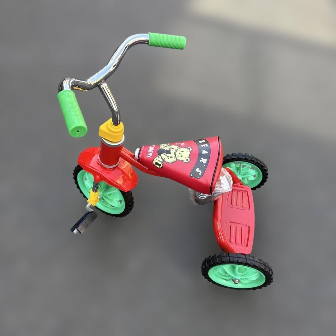 ベアーズ　豆ダッシュ　三輪車　レトロ　レッド