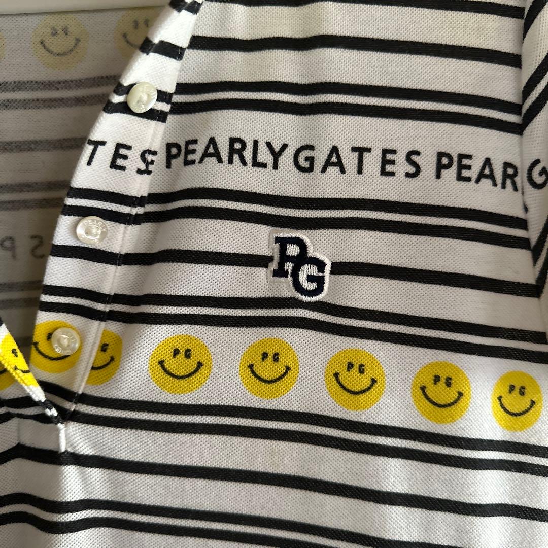PEARLY GATES ストライプ ポロワンピース