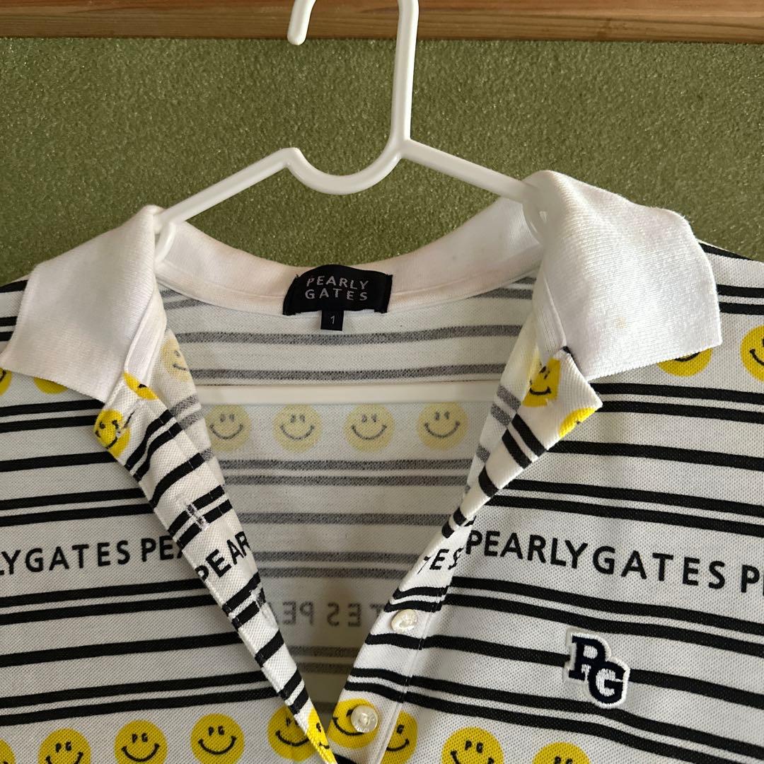 PEARLY GATES ストライプ ポロワンピース