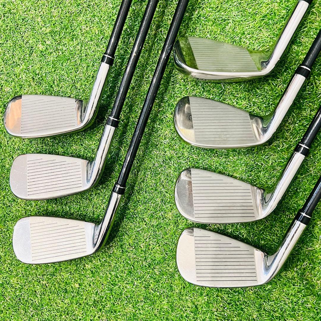 美品 中空アイアン ユーティリティ アイアンセットパワービルト かんたん SR