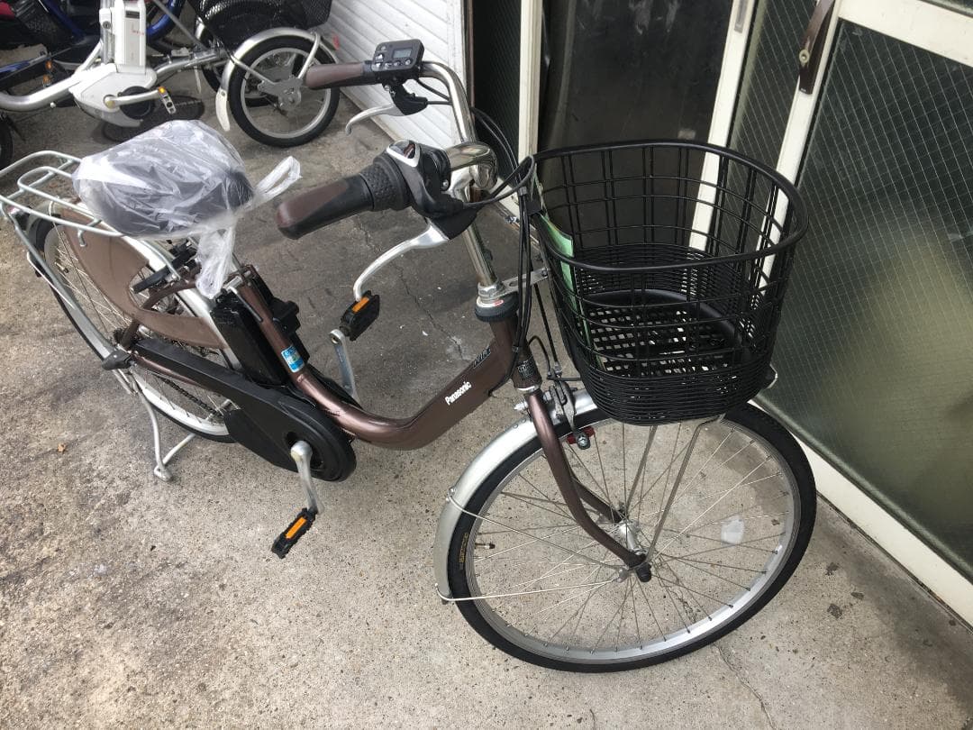 地域限定送料無料　ビビL　12AH　軽量モデル　24インチ　茶　神戸　電動自転車