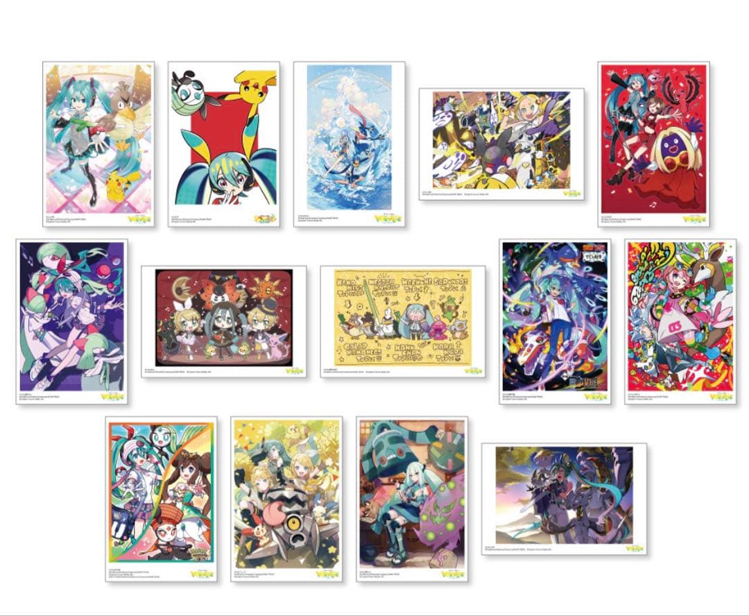 ポストカードセット VOLTAGE 初音ミク ポケミク A,B,C,Dまとめ売り