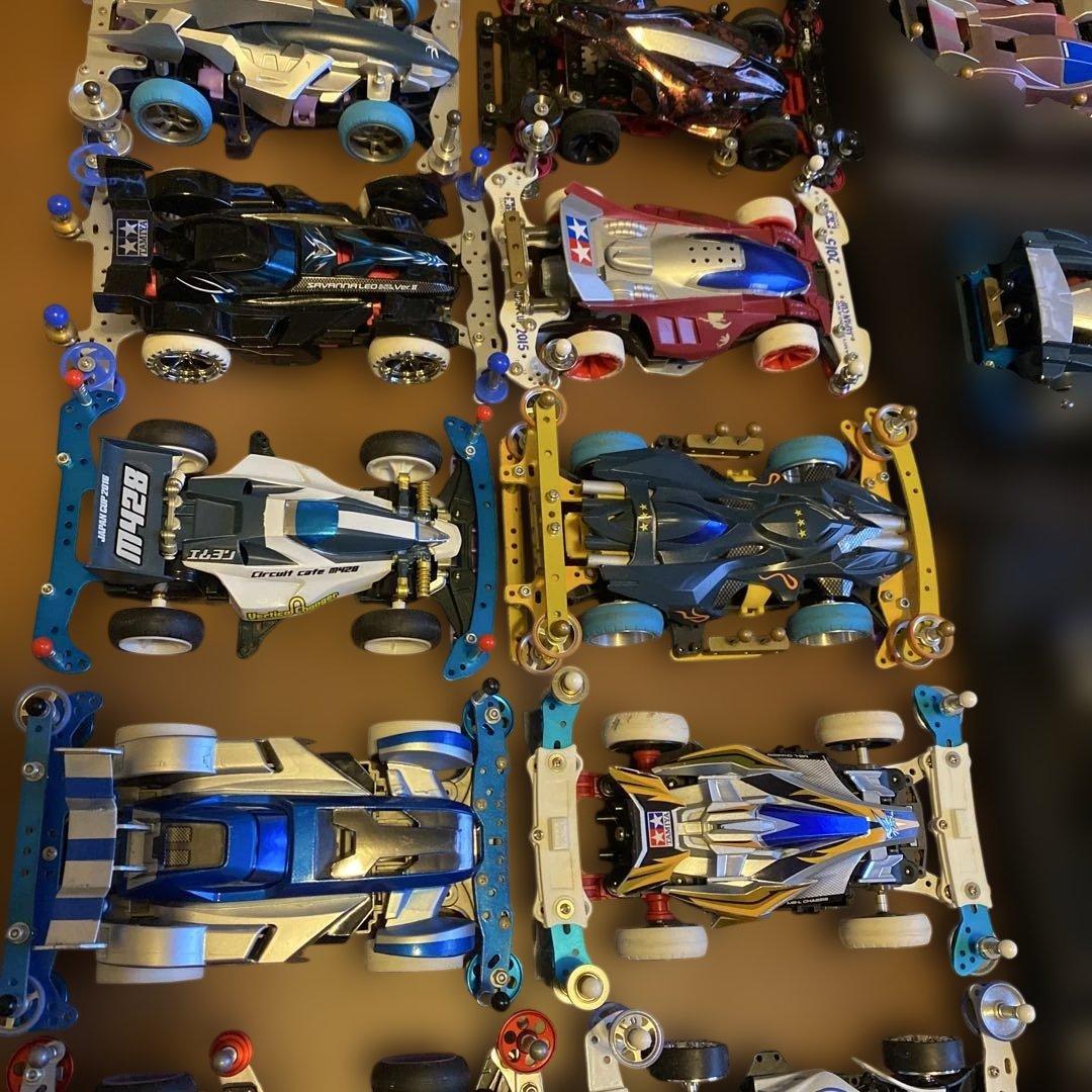 【送料無料】TAMIYA ミニ四駆　完成品　まとめ売り引退品　57台
