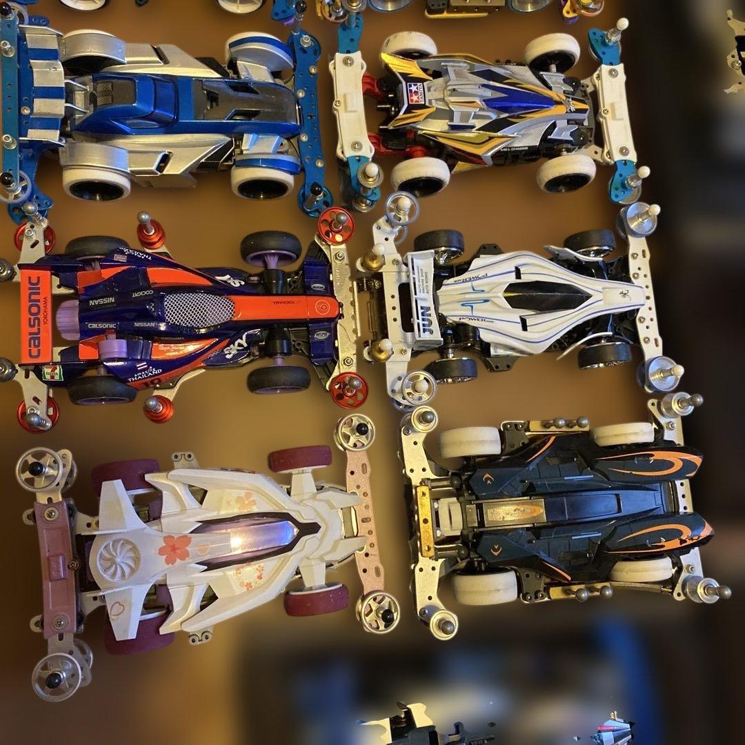 【送料無料】TAMIYA ミニ四駆　完成品　まとめ売り引退品　57台