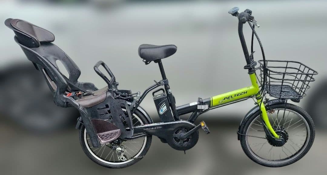 美品 ＰＥＬＴＥＣＨ ペルテック ＴＤＮ－２０８Ｌ折りたたみ電動アシスト自転車