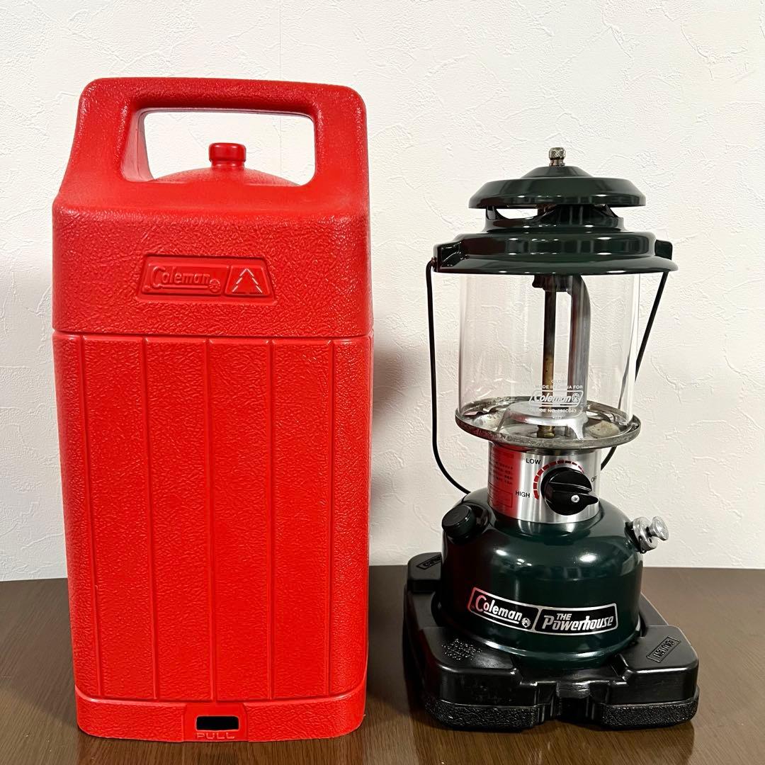 Coleman Powerhouse 290 ランタン 旧ロゴ赤ケース付き