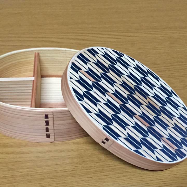 わっぱ弁当箱２個セット（矢羽柄）