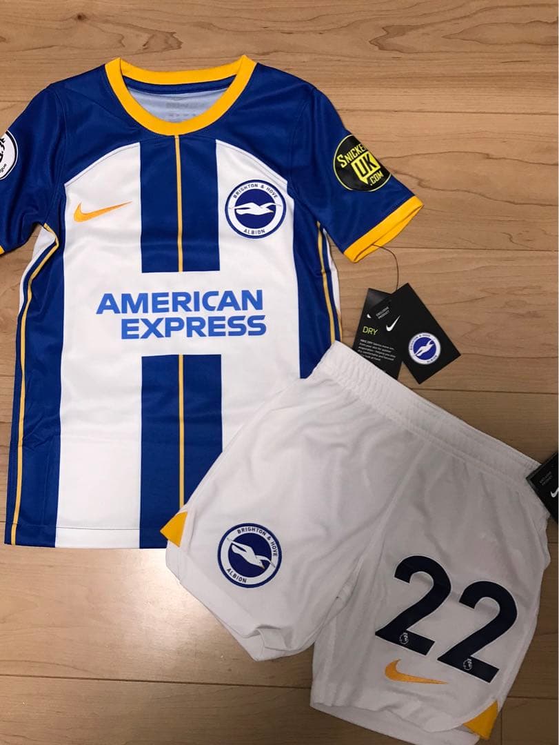 三笘 ユニフォーム 公式 ブライトン Brighton 22 NIKE セット