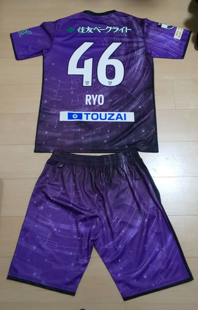 藤枝MYFC 中村涼 2024オーセンティックユニフォーム ルーキー未使用支給品