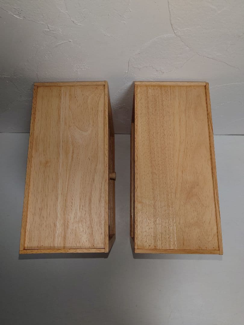 【2箱】木製 調味料入れ ケース CASE 小物入れ 置物 陳列棚 戸棚 BOX