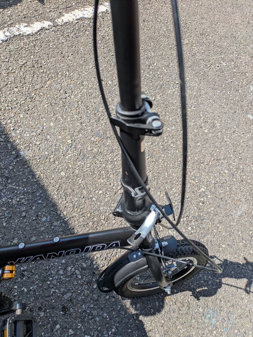 WANIDA 自転車 折りたたみ クロスバイク 12インチ 軽量 小型 ブラック