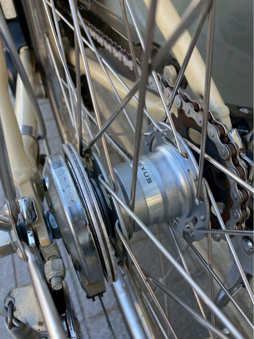 中古電動自転車 ヤマハ PAS 26インチ アイボリー横浜 №3440