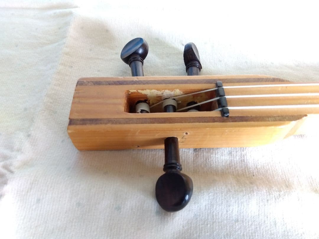小型板三味線　自作・中古品