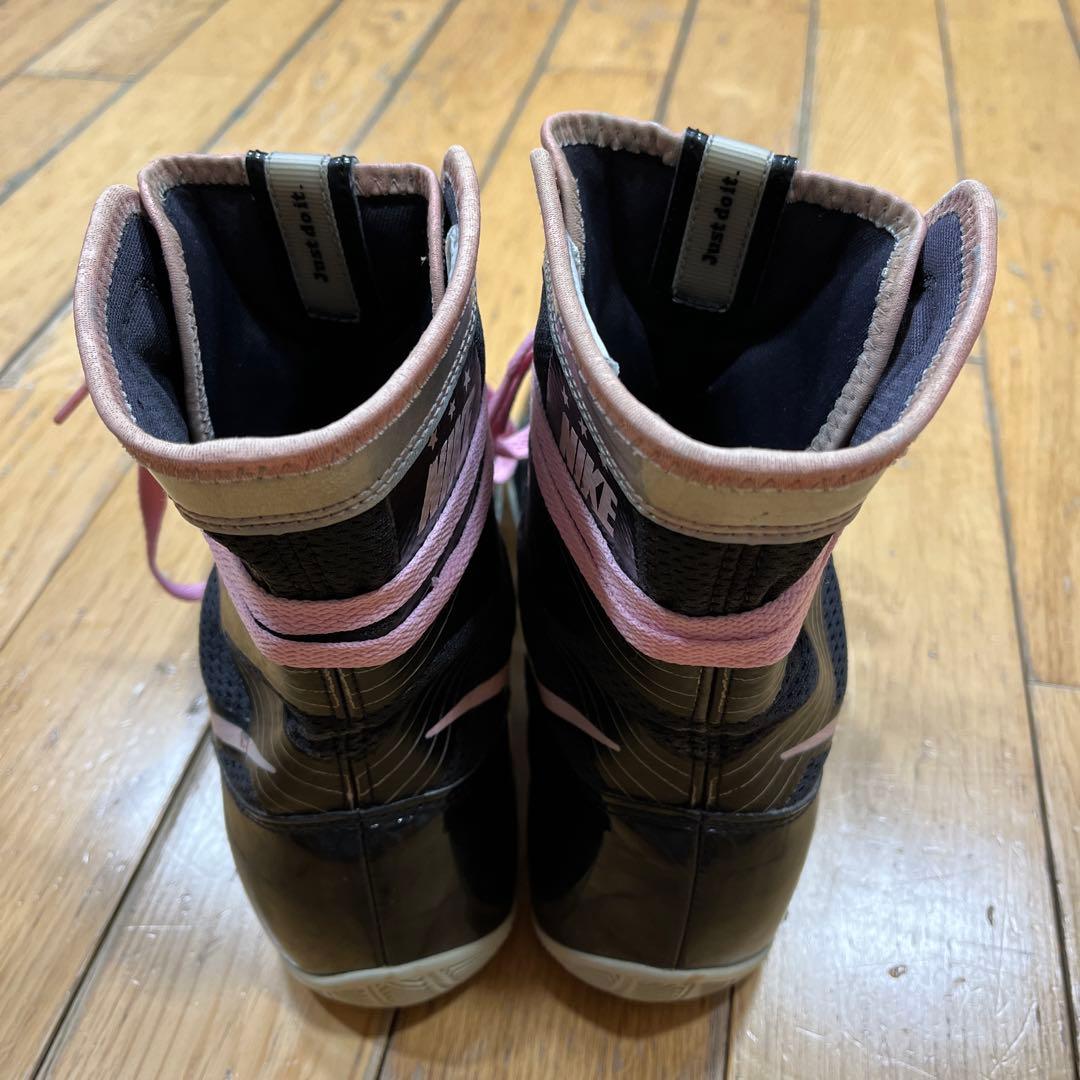 NIKE ボクシングシューズ ハイパーKO ブラック×ピンク 27.5cm