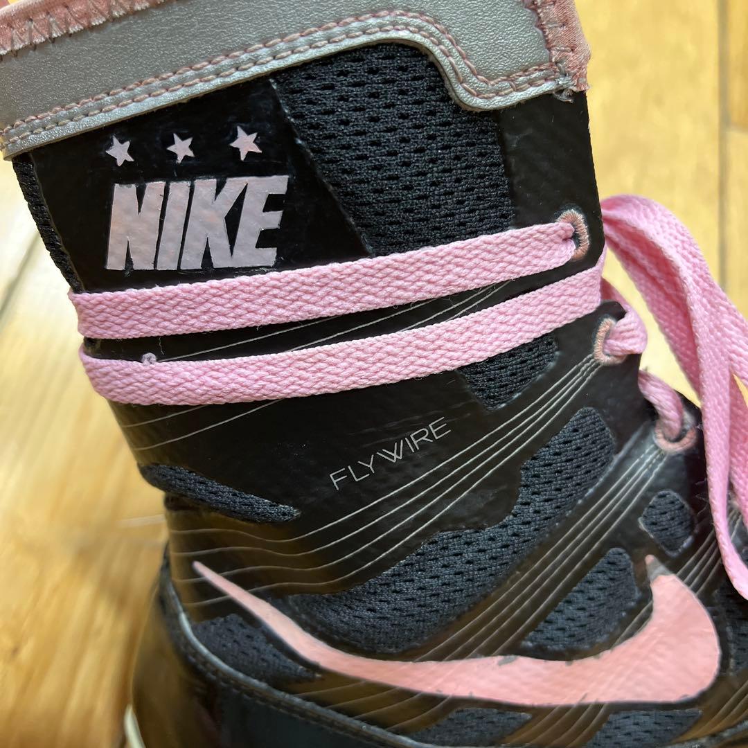 NIKE ボクシングシューズ ハイパーKO ブラック×ピンク 27.5cm