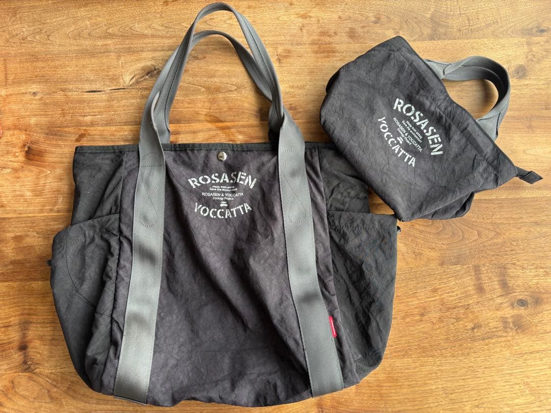 限定品　ROSASEN yoccatta コラボ トートバッグ　セット ブラック