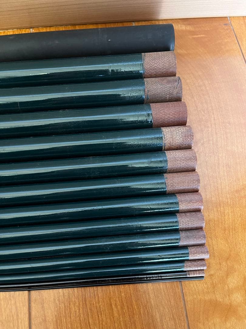 中古 宇崎日新 渓流竿 秀泉 450 NISSIN 13本継 竿袋付き
