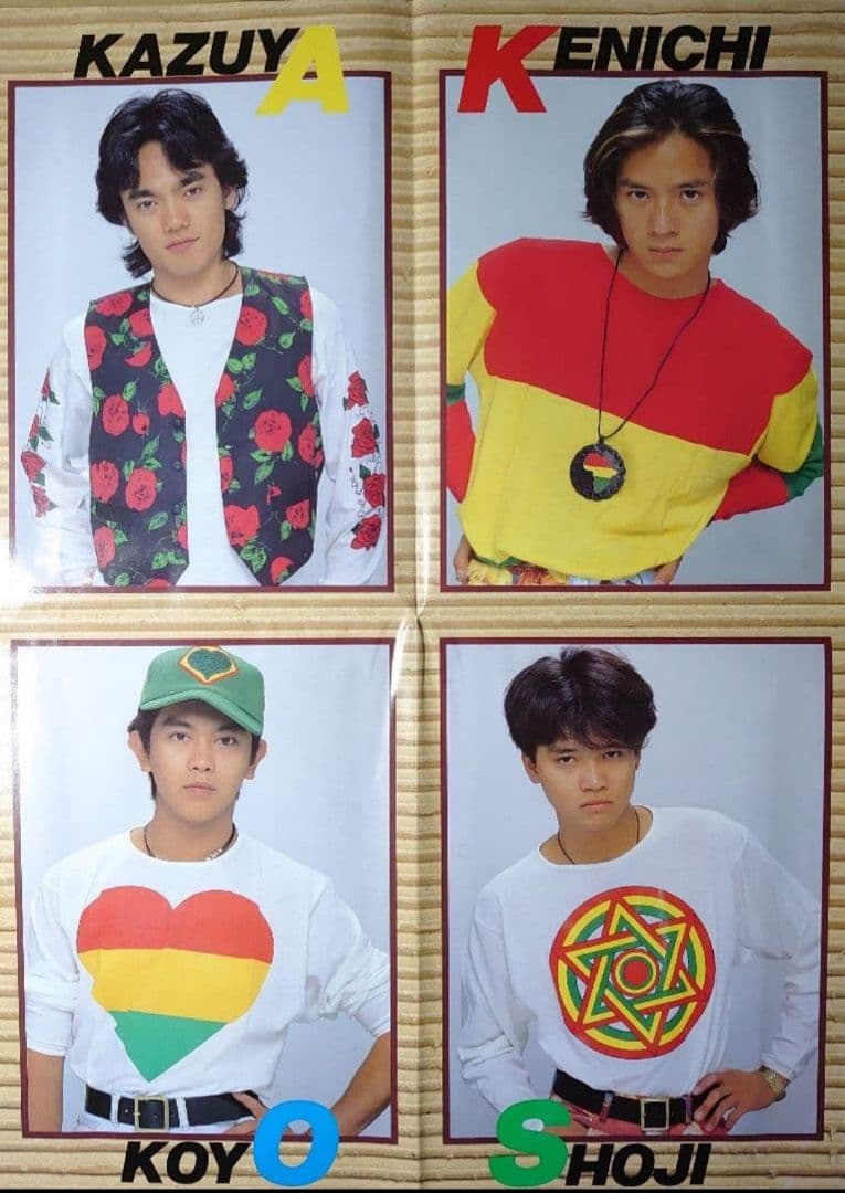 男闘呼組　1985年〜1990年 大量　切り抜き　ファイル　2冊　120P