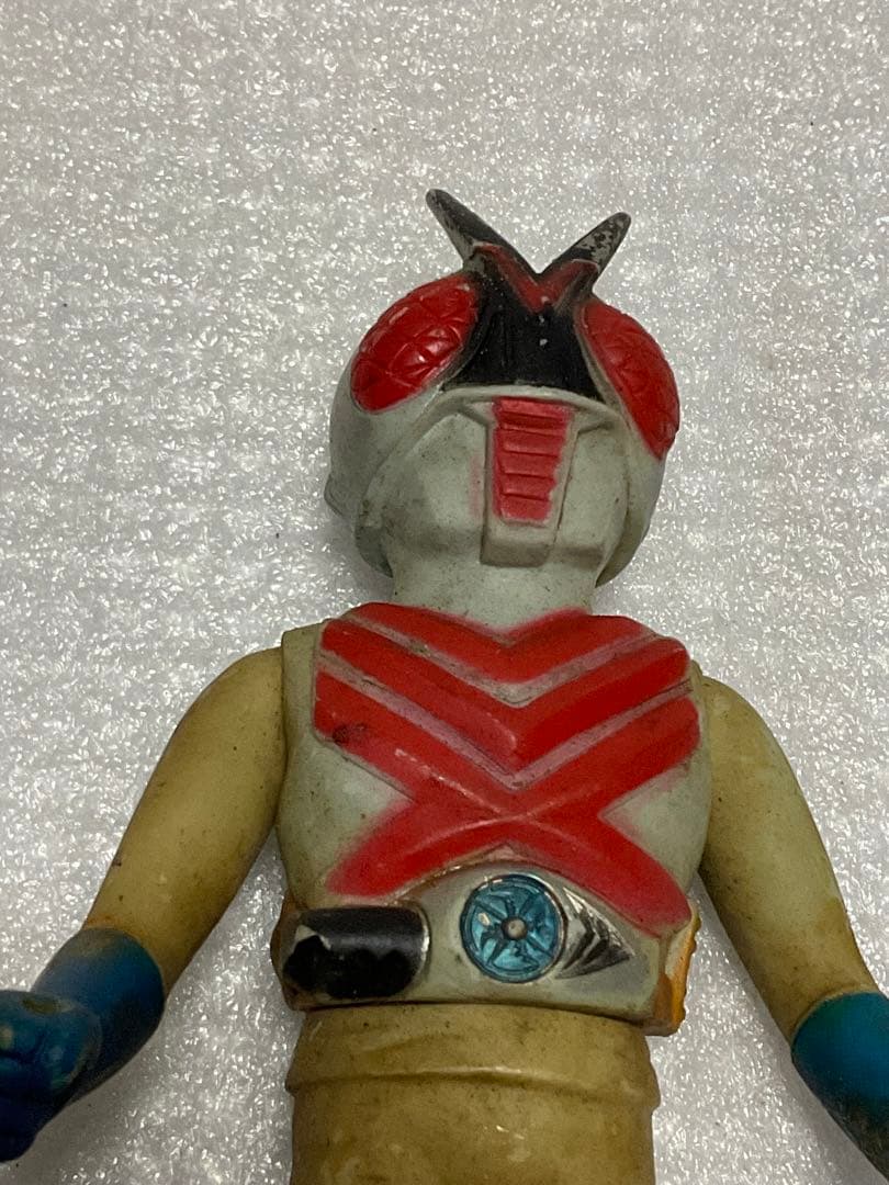 仮面ライダーX／ソフビ人形。【汚れ有り　高さ／14cm程の人形となります】。