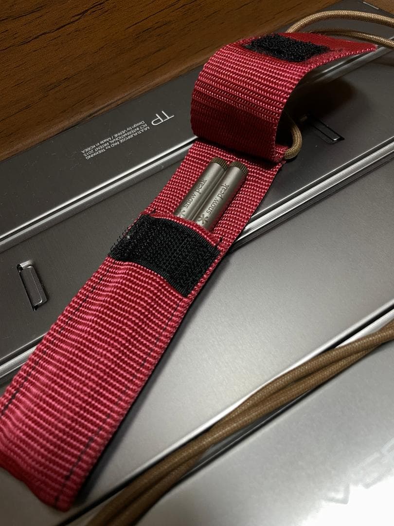 漆黒＆白銀、幸運の夫婦（めおと）箸！スノーピーク 旧・和武器（丸形） ブラック